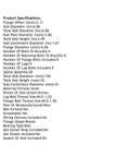 Product specifications for Front Hub Bearing Assembly For 2017 2019 Genesis G90 5 Lug Without Abs Bolt On Direct Fit 30 Spline Ball Bearing.