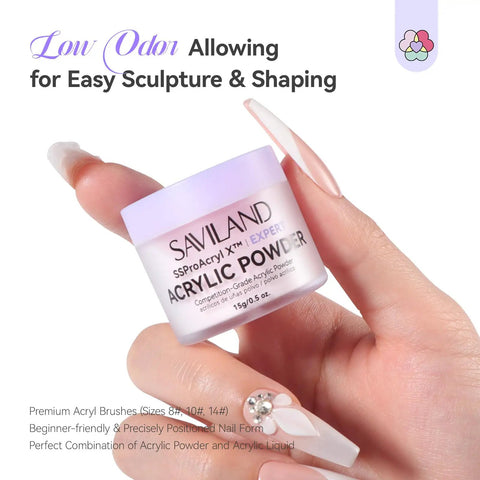 All In One DIY Acrylic Nail Kit With Everything Hema Free Low Odor Monomer Set For Salon Quality At Home acrylic powder