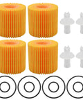 Oil Filter Kit Replacement For Toyota Prius 2010-2020, Corolla 2009-2018, Matrix 2009-2014, Scion XD 2008-2014 And More 4 Pack 04152-YZZA6