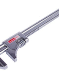 Smooth Jaw Wrench With 2 Inch Capacity And Wide Adjustable Thumb Screw, Coarse Thread For Quick Size Changes, Forged Steel Build