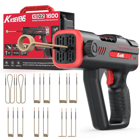 High Power 1600W Induction Heater For Bolt Removal And Rusty Screw Extraction 110V Handheld Magnetic Tool With 12 Coils