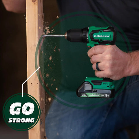 18V MultiVolt Cordless Sub-Compact Drill Kit With 1/2 Inch Chuck, Dual 2.0Ah Batteries With Fuel Gauge used for wood drilling