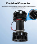 Electrical connector of Beefy Heavy Duty HVAC Heater Blower Motor With Fan Cage 3946686 Replacement For Volvo Truck VN VNL VHD VNM VT 2001 2009