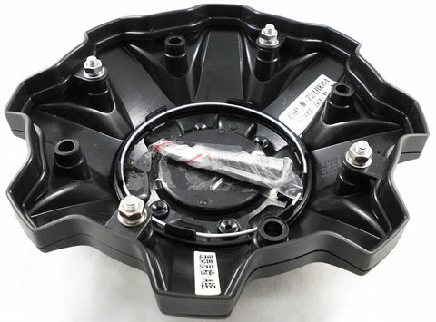 Matte Black Chrome Rivet Wheel Center Cap One 8 Lug With Screws Fits Custom Rim Rare Discontinued Part 1002-53B M-447