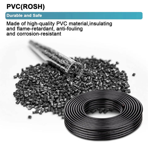 PVC material and roll for 14 Gauge 2 Conductor Electrical Wire 14AWG Oxygen Free Copper Cable With Tough PVC Jacket