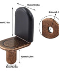 Hella Sturdy 30 Pack Cabinet Shelf Support Pegs Antique Bronze Heavy Duty Furniture Rest Pins showing adjustable wood hardware dimensions.