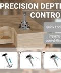Professional Forstner Drill Bit Set Wicked Sharp Heat Treated Carbon Steel with precision depth control features
