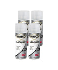 Fast Dry Matte Clear Lacquer Spray For Furniture Doors And Cabinets Boasts Glass Like Clarity No Sweat Job in a four-pack.