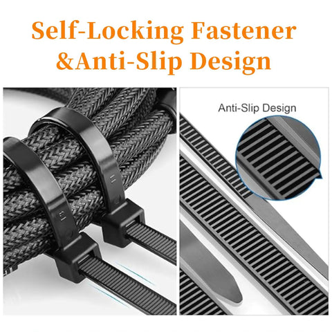 Heavy Duty 20 Inch Zip Ties 250 Lb Capacity Big Thick Nylon Cable Ties For Outdoor Use UV Resistant 30 Pack Extra Wide 0.49 Inch Wide Ties