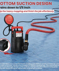 Tough As Nails Automatic Submersible Sump Pump With Float Switch Dumps Basements Fast Works Like A Charm Includes 10 Ft Hose on tiled surface