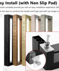 Shower And Barn Door Handle Set, Sliding Push Pull Glass Door Pulls, Large Rectangle Gate Rod With Pattern Carve In Red Bronze, 150 Cm