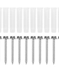 Heavy Duty TV Wall Mount Anchor Kit With Drywall Screws And Concrete Expansion Tubes For Easy Install In Drywall Brick Or Concrete Walls Heavy Duty Steel Mounting Hardware For Secure TV Mounting On Studs Or Solid Masonry, with screws and anchors