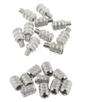 10 Pack 8X23Mm Cabinet Shelf Pins Nickel Plated Silver Finish For Glass And Wood Bookcases No Sweat Setup Heavy Duty Furniture Pegs.