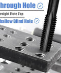 Pro Grade Fourteen Piece Thread Tap Set With Nitriding Coated HSS Taps For SAE Threads Ranging From Six To One Half Inch NC By Mesee