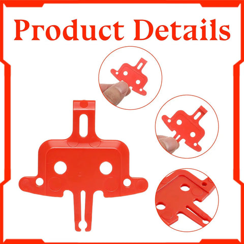 Eight-Piece Orange Bicycle Brake Pad Spacer Set For Hydraulic Disc Brakes Durable Plastic Pad Spreader Insert Tool