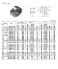 Heavy Duty One Way Bearing Overrunning Clutch Built Like A Tank For Industrial Machinery specifications table with dimensions and torque ratings.