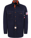 Lightweight Flame Resistant Welding Shirt For Men NFPA 2112 Certified Tough As Nails Water And Oil Repellent Finish 6.5oz Cotton Twill