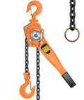 Lever Chain Hoist 3/4 Ton 1650 Lbs Capacity 10 Feet With 2 Heavy Duty Hooks, durable alloy steel, mechanical load brake, warehouse use