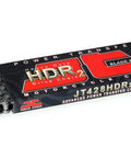 420 Series Beefy Black Steel 120 Link Heavy Duty Non O Ring Motorcycle Chain With Connecting Link in box