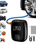 Fast Inflation Portable Tire Inflator With Auto Shut Off And LED Display for car, motorcycle, bike, sports ball, USB compact air pump