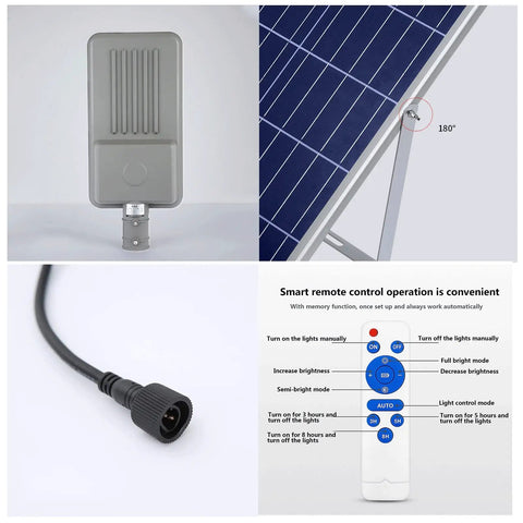 Hella Bright 200 Watt Solar Outdoor Flood Lights With Remote Control And Dusk To Dawn Sensor IP65 Waterproof Garden Yard Lamps For Fence Pathway Zero Hassle Install remote control, solar panel, and sensor details.