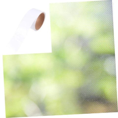 Heavy Duty Window Screen Repair Tape For Quick Fixes No Fuss Weatherproof Mesh Mending Tape For Indoor Outdoor Use Cold And Heat Resistant Waterproof Seal 1 Roll White