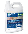 Hella Tough Water Repellent Spray For Concrete Brick Stone Stucco Wood Deck Fence Ready To Use in one gallon container.