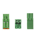 Three green antenna adapters for Compact 9 To 1 Balun With Input Protection In Aluminum Enclosure For HF And Shortwave Antennas.