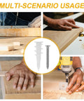 Drywall Anchors And Screws Kit 50 Sets Easy Install Stainless Steel And Plastic Construction in multi-scenario use