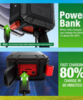 Close-up of Magnetic Bluetooth Golf Speaker with USB charging port, showcasing fast charging feature for golf accessory.