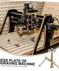 4 Sets T Slot Clamp Kit For CNC Router Workholding on engraving machine table with steel clamps and bolts
