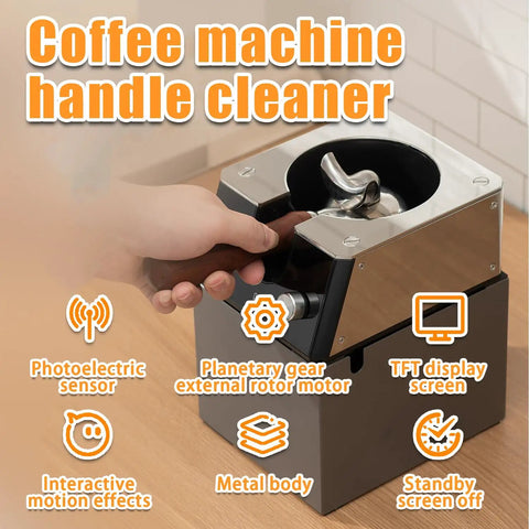 Smooth Operator Smart Coffee Puck Extractor And Knock Box Alternative with automatic induction shutoff and metal body.