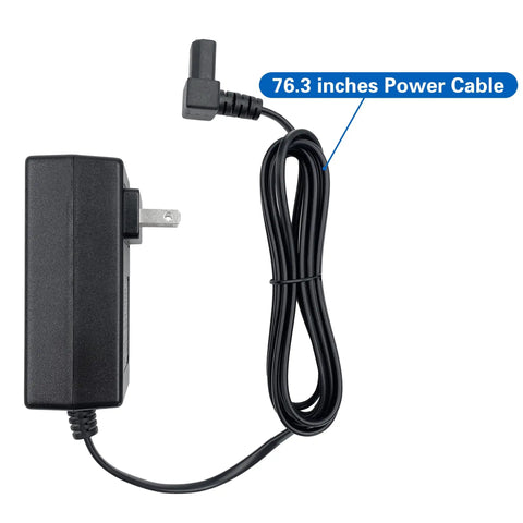 Replacement 29V 2A Wall Power Supply Adapter ZB-H290020A-C For Home Electronics With Two Pin Flat And Round Connectors And Direct Plug In Great Replacement For Common Home Electronics Like Routers Displays And More, 76.3-inch cord