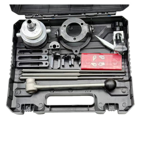 Get Your Engine Back On Track With This Azaxcq QM18 65mm Cylinder Head Valve Seat Reamer Kit Perfect For Family Cars And Quick DIY Repairs That Keep Your Ride Running Smooth Without Hitting The Shop., black metal valve seat reamer kit in case