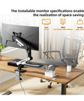 Universal Rotating Monitor Arm Fits 13 To 32 Inch Lcd Displays With Swivel Tilt And Height Adjustment, Sturdy Vesa Clamp Mount for desk setup