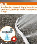 Waterproof Patch And Seal Tape 4 Inch By 13 Foot Extra Thick Adhesive Layer with UV Resistant Backing used for sealing leaks.