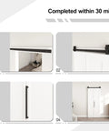 Step-by-step installation guide for 36 By 84 Inch Bifold Barn Door Single Panel Primed White Interior Sliding Closet Organizer.