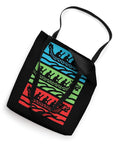 Black Dragon Boat Racing Paddler Tote Bag with colorful dragonboat design for Dragonboating Fans and Crew Members - Lightweight Durable Carryall