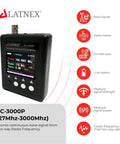 Must Have Frequency Counter For Ham Radio And CB From 27 MHz To 3000 MHz With CT CSS DCS Decoder shown with features list