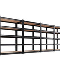 Beefy 5 Tier Garage Shelving Unit With Heavy Duty Metal Storage Shelves 71 Inch High 46 Inch Wide 18 Inch Deep 2050 Lbs Total Capacity