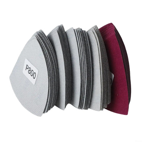 Grab These 50 Pcs Crazy Useful Triangle Sanding Sheets Made From Tough Silicon Carbide For Wet Dry Use Perfect Grit Range 800 To 5000 For Detail Sanders That Crush Wood And Metal Polishing Jobs With Ease - P800 grit triangle pads.
