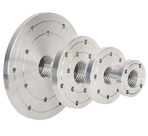 Shop Grade 4 Inch Wood Lathe Steel Faceplate With 1x8 Tpi Spindle Thread Tough As Nails Heavy Duty Alloy Chuck for woodworking.