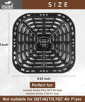 Instant Vortex 6 Qt Air Fryer Replacement Tray 9.5 x 9.25 inches, nonstick crisper rack for easy crisping, suitable for Vortex Plus 6QT.