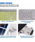 JUDYSSY Spot Lightingsolar Street Lights Outdoor Dusk to N, Solar Flood Lights, aluminum shell, solar panels, LED features