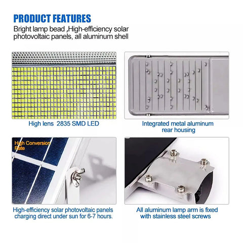 JUDYSSY Spot Lightingsolar Street Lights Outdoor Dusk to N, Solar Flood Lights, aluminum shell, solar panels, LED features