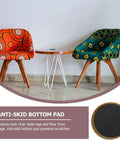 Floor Savers That Slide Like Butter On Hardwood Or Carpet 100 Pack Eva Glide Pads protect floors under colorful chairs and table.