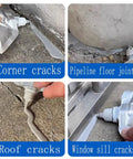 Heavy Duty Concrete Crack Repair Adhesive for outdoor use sealing corner, pipeline, roof, and window sill cracks.