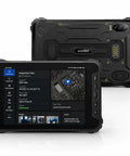 Eight Inch Rugged Android Tablet Built Tough For Warehouse Logistics Crews displaying inspection task and GPS map.