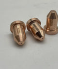Close-up of 192052 nozzle tips, component of 10Pcs Nozzle Tip And 10Pcs Electrode Set For ICE 40T ICE 40C ICE 50C ICE 55C Plasma Cutter Torch