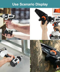 Built Different 10 In 1 Cordless Power Tool Combo Kit With Brushless Motor Dual 4 Ah Batteries Heavy Duty Case in use.